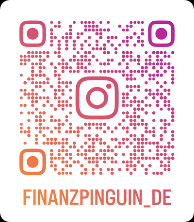 Instagram-QR-Code: @finanzpinguin_de scannen und folgen